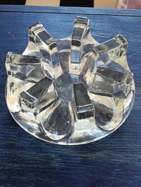 Vintage Chantal Glass Tea Light Trivet or Plate Warmer